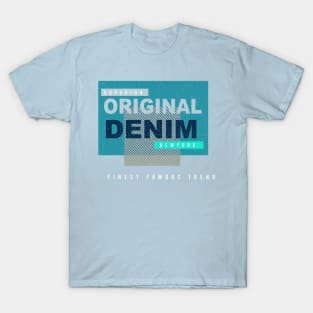 Original Denim Typography superior New York T-Shirt